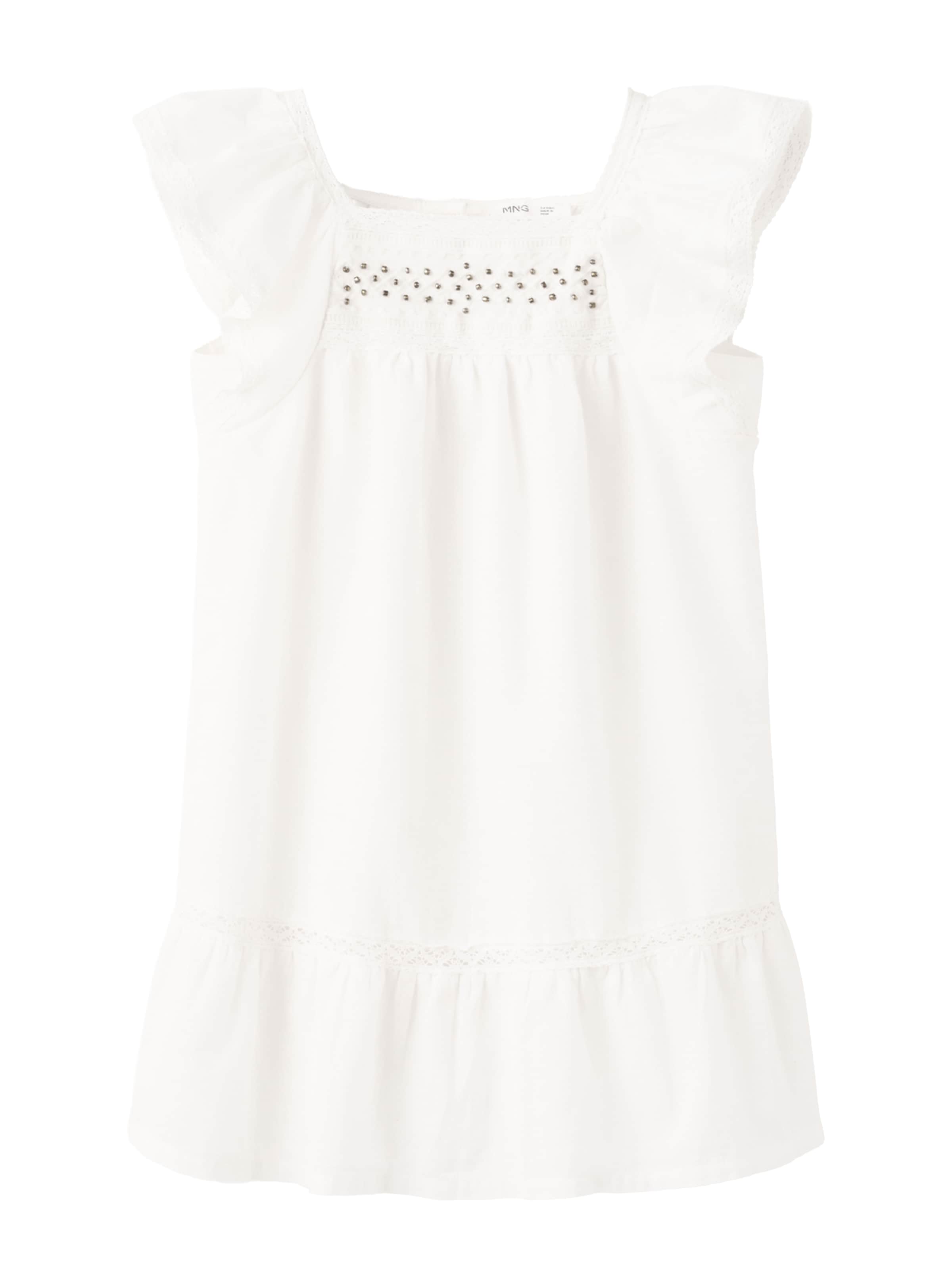 MANGO KIDS Jurk 'CIRILLA' in Wit: voorkant