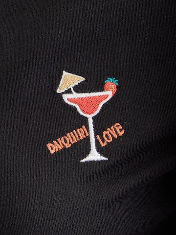 QS T-Shirt in Schwarz