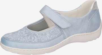 WALDLÄUFER Ballet Flats with Strap in Blue: front