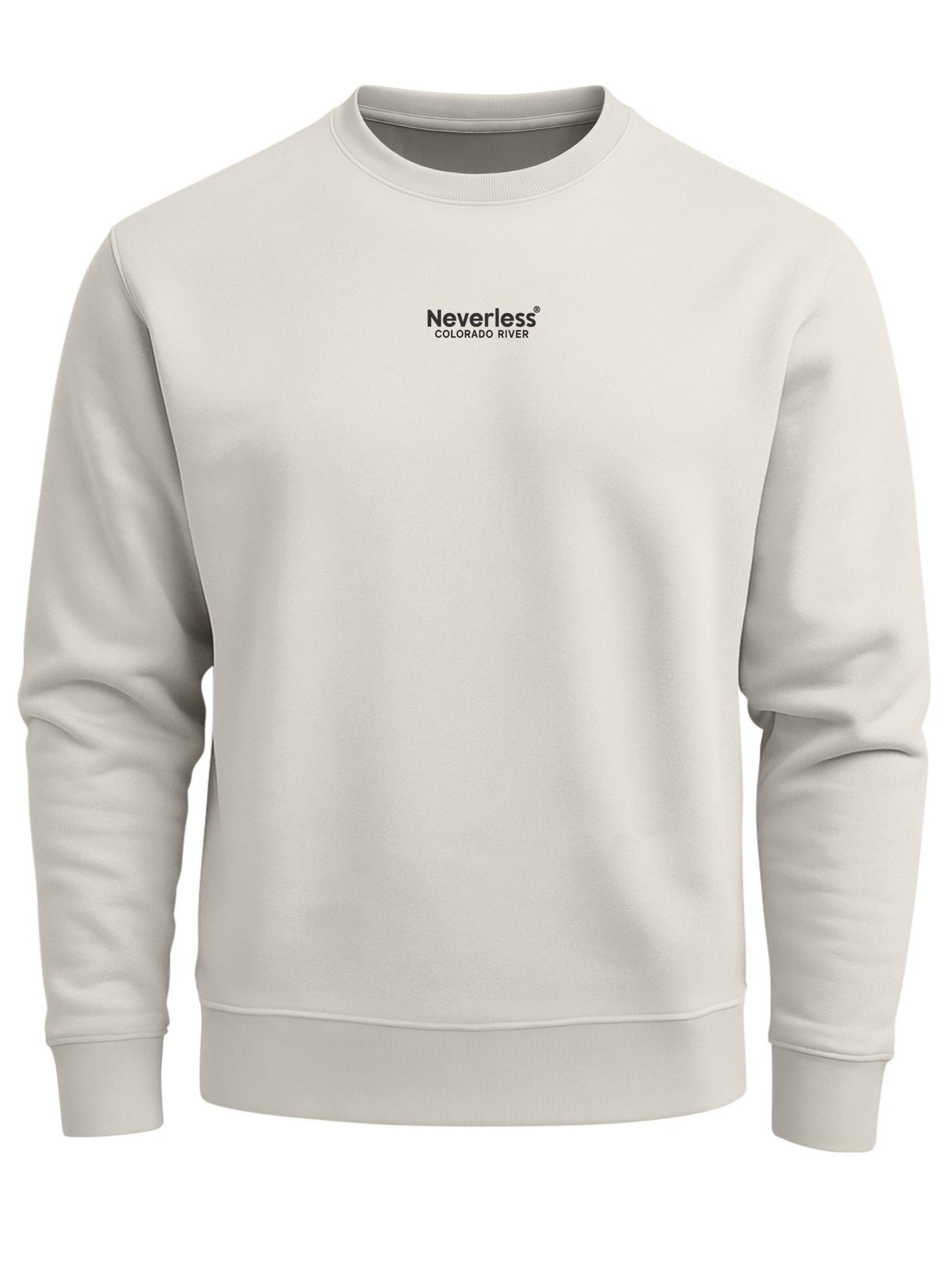 Neverless Sweatshirt 'Colorado River' in Beige: front