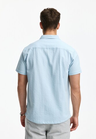 INDICODE JEANS Regular fit Button Up Shirt 'Maribo' in Blue