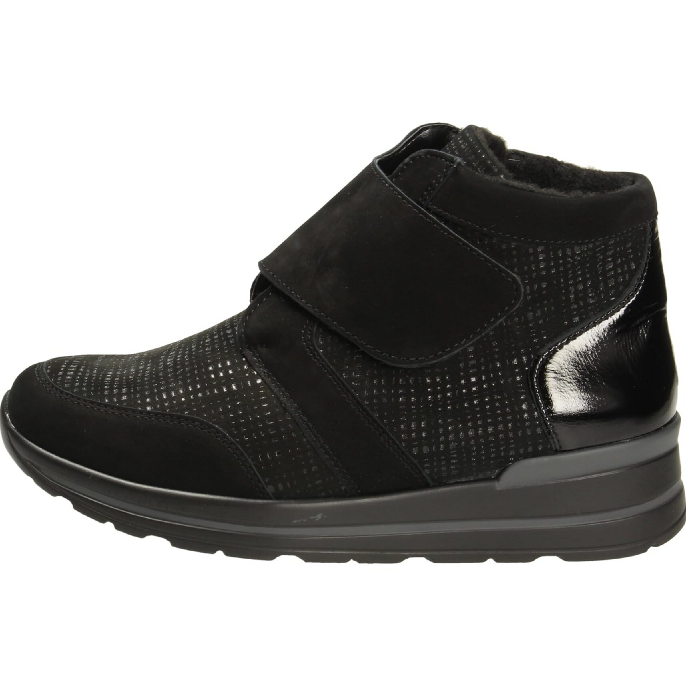 WALDLÄUFER Enkellaarsjes in Zwart