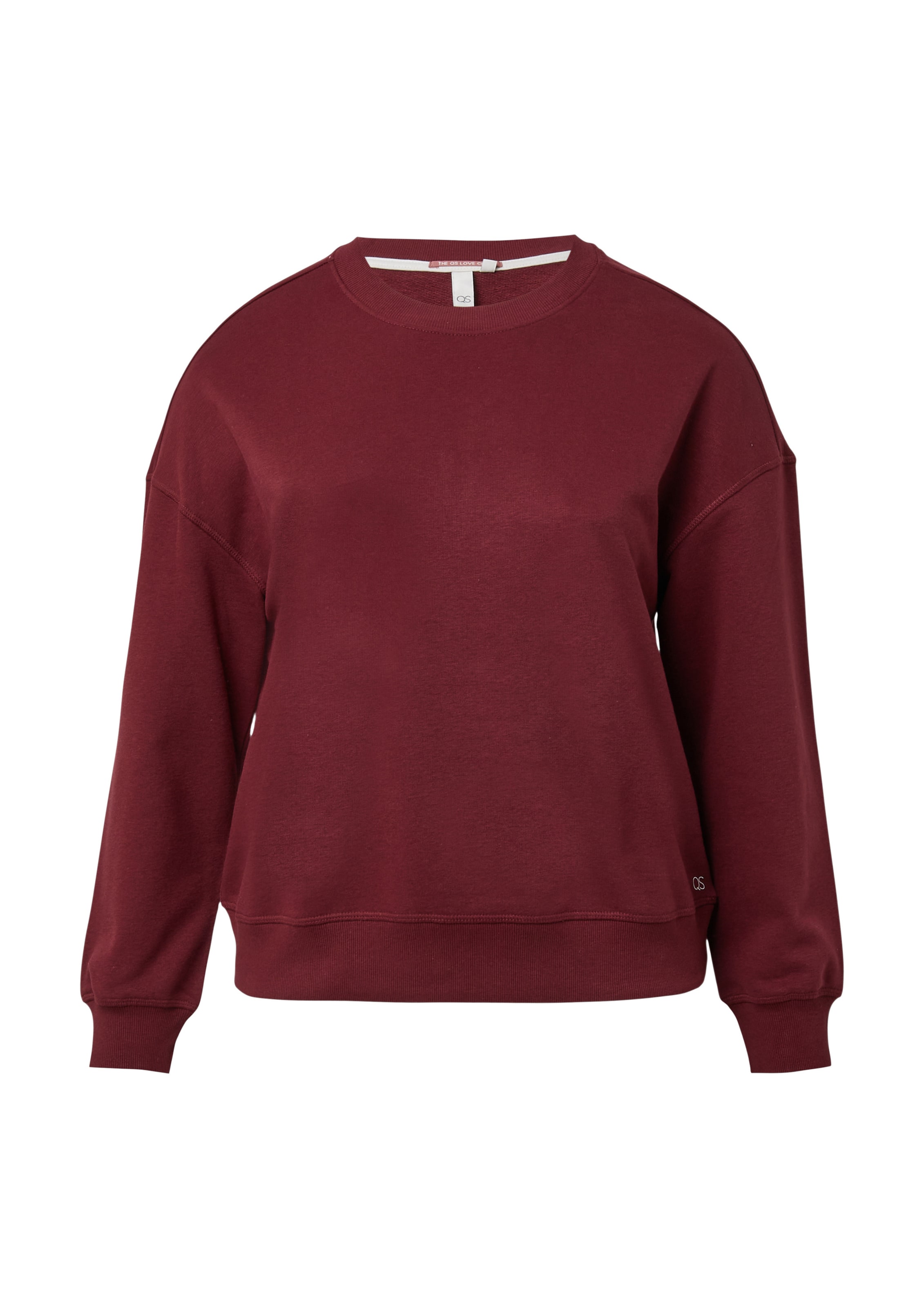 QS Sweatshirt in Rood: voorkant