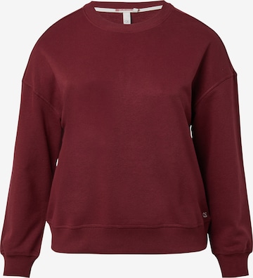 QS Sweatshirt in Rot: Vorderseite
