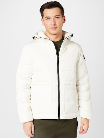 Calvin Klein Jeans Zimní bunda – bílá: přední strana