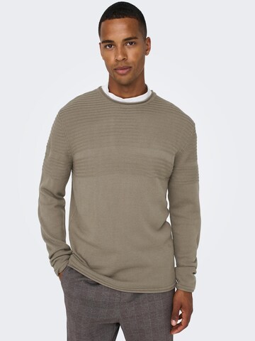 Only & Sons Pullover 'Blade' in Beige