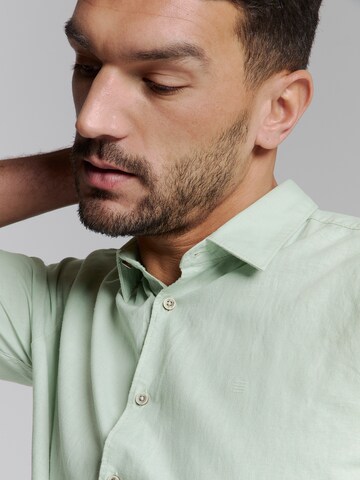 No Excess Regular fit Overhemd in Groen