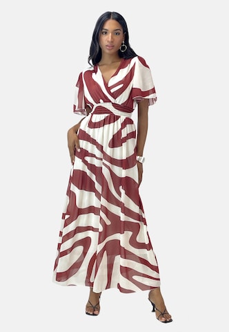 Robe Elara en rouge : devant