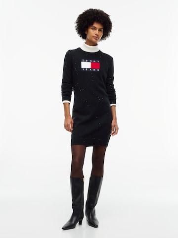Abito in maglia di Tommy Jeans in nero: frontale