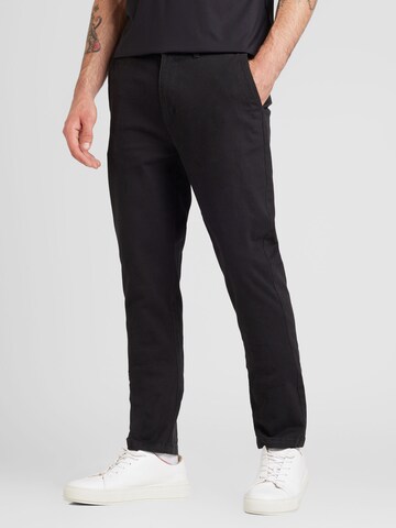 TOPMAN Slimfit Hose in Schwarz: Vorderseite