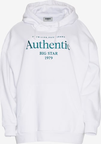 BIG STAR Sweatshirt 'Gladena' in Wit: voorkant