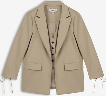 Twist Blazer in Beige: front