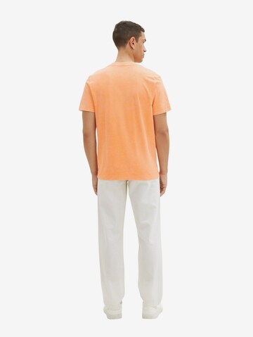 TOM TAILOR T-Shirt 'Serafino' in Orange