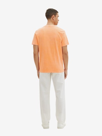TOM TAILOR Shirt 'Serafino' in Orange