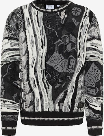 Pull-over 'Eberhoefer' Carlo Colucci en noir : devant