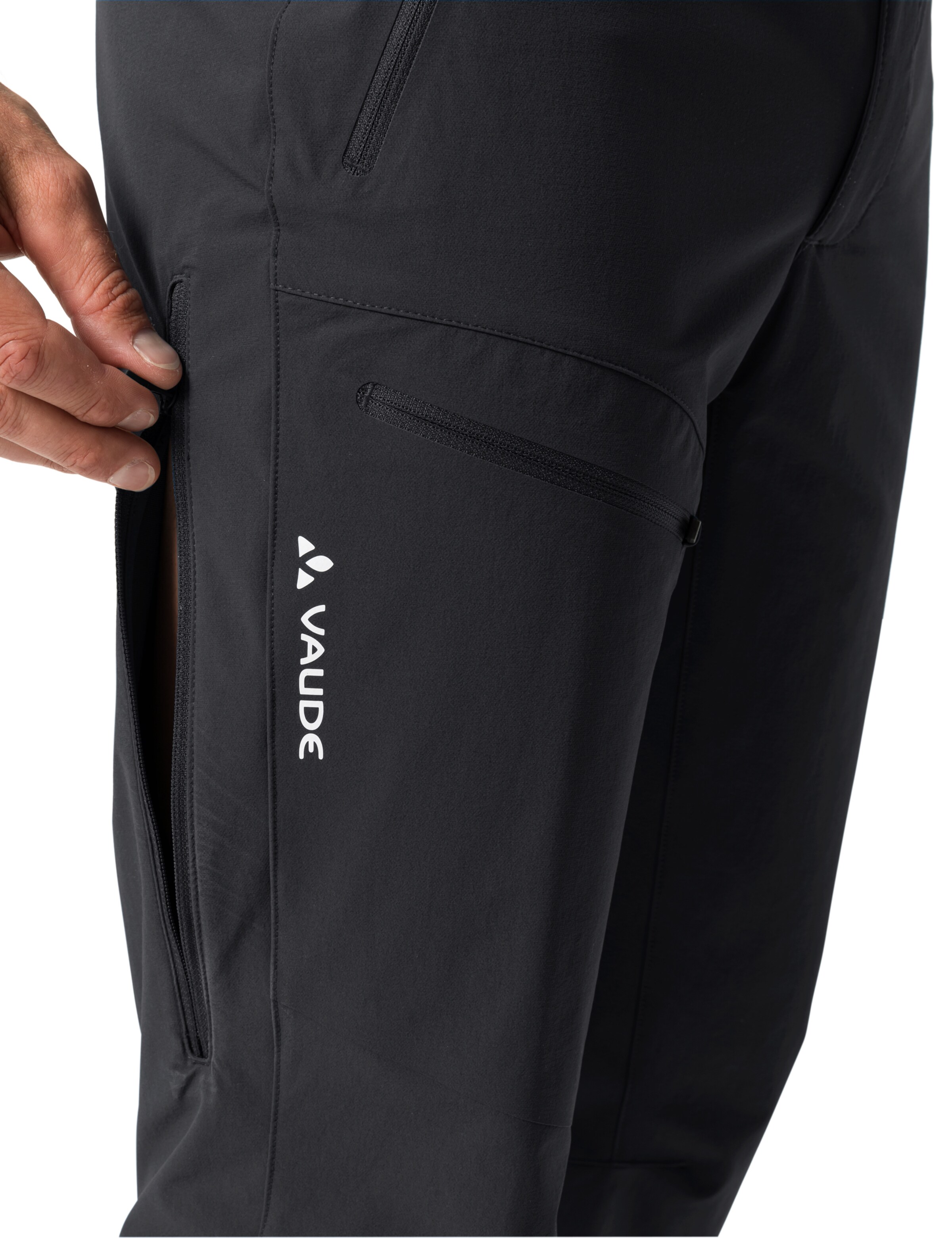 VAUDE Regular Outdoorbroek 'Badile II' in Zwart