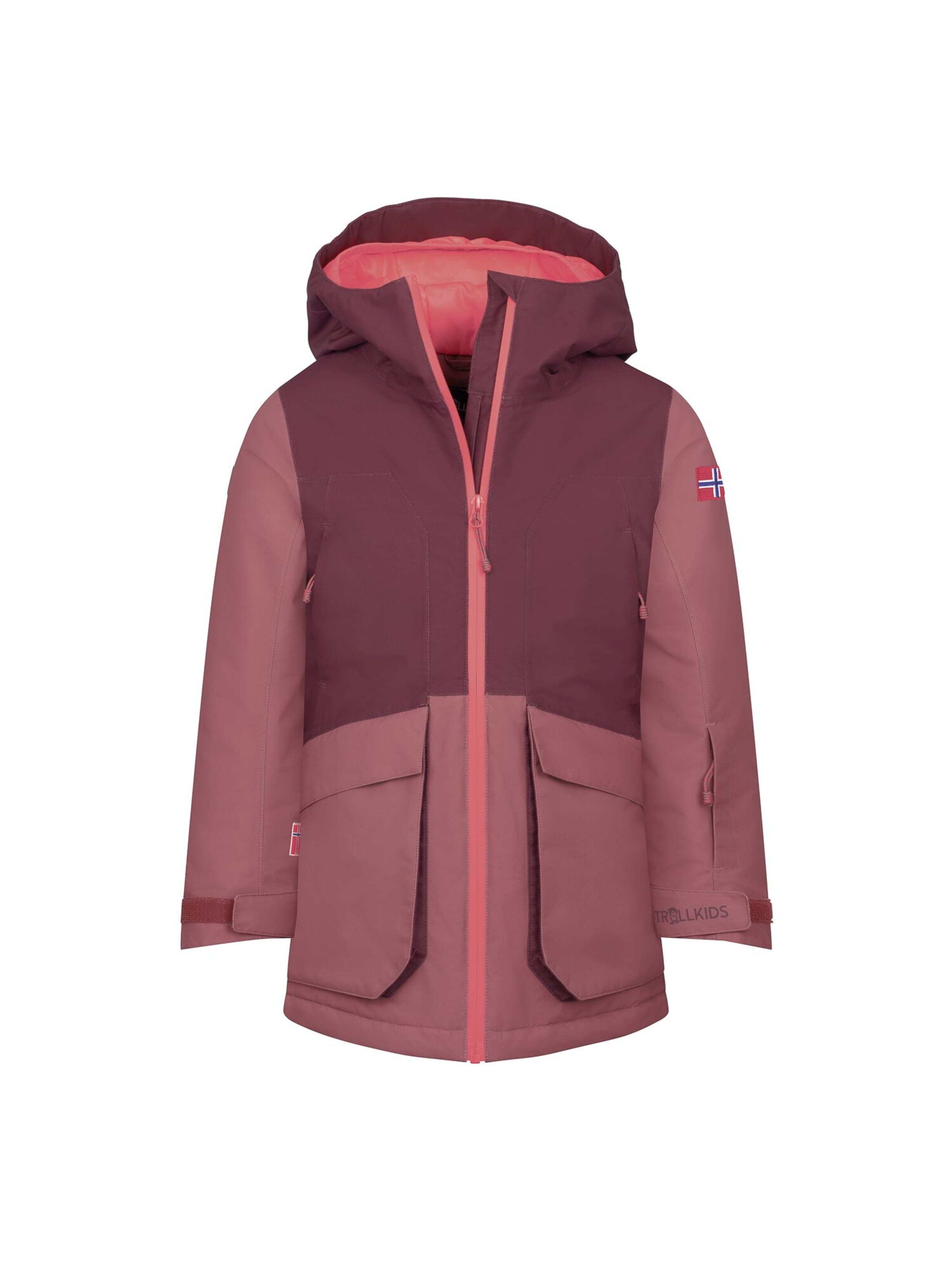 TROLLKIDS Winter Jacket in Red: front