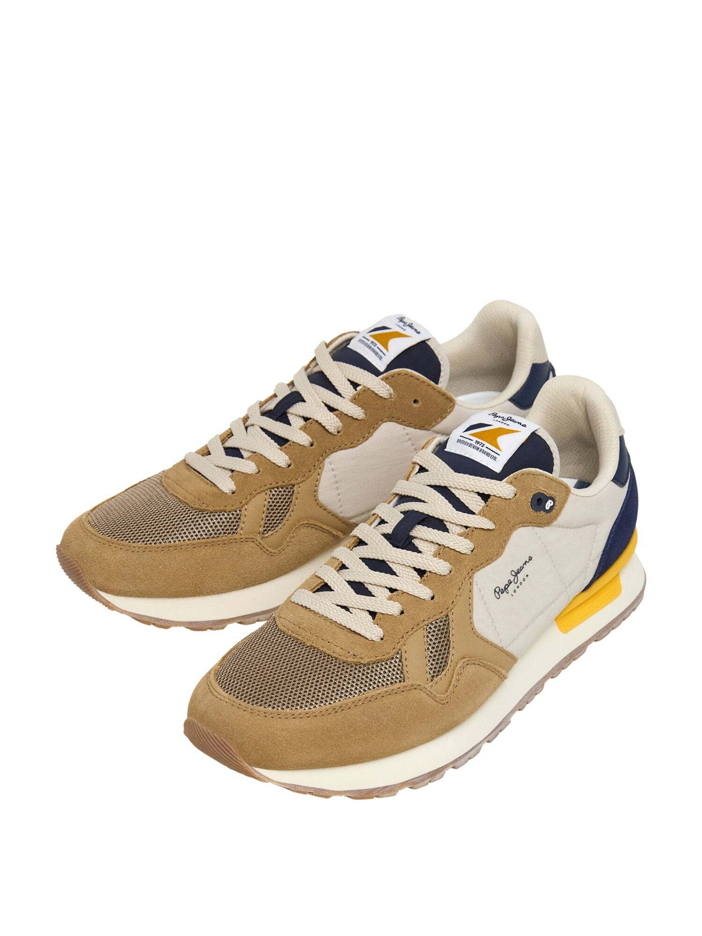Sneaker bassa 'Brit Camp' di Pepe Jeans in beige