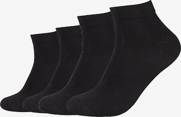 Chaussettes 'Bamboo' camano en noir : devant