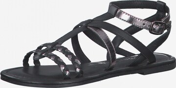 TAMARIS Strap Sandals in Black: front