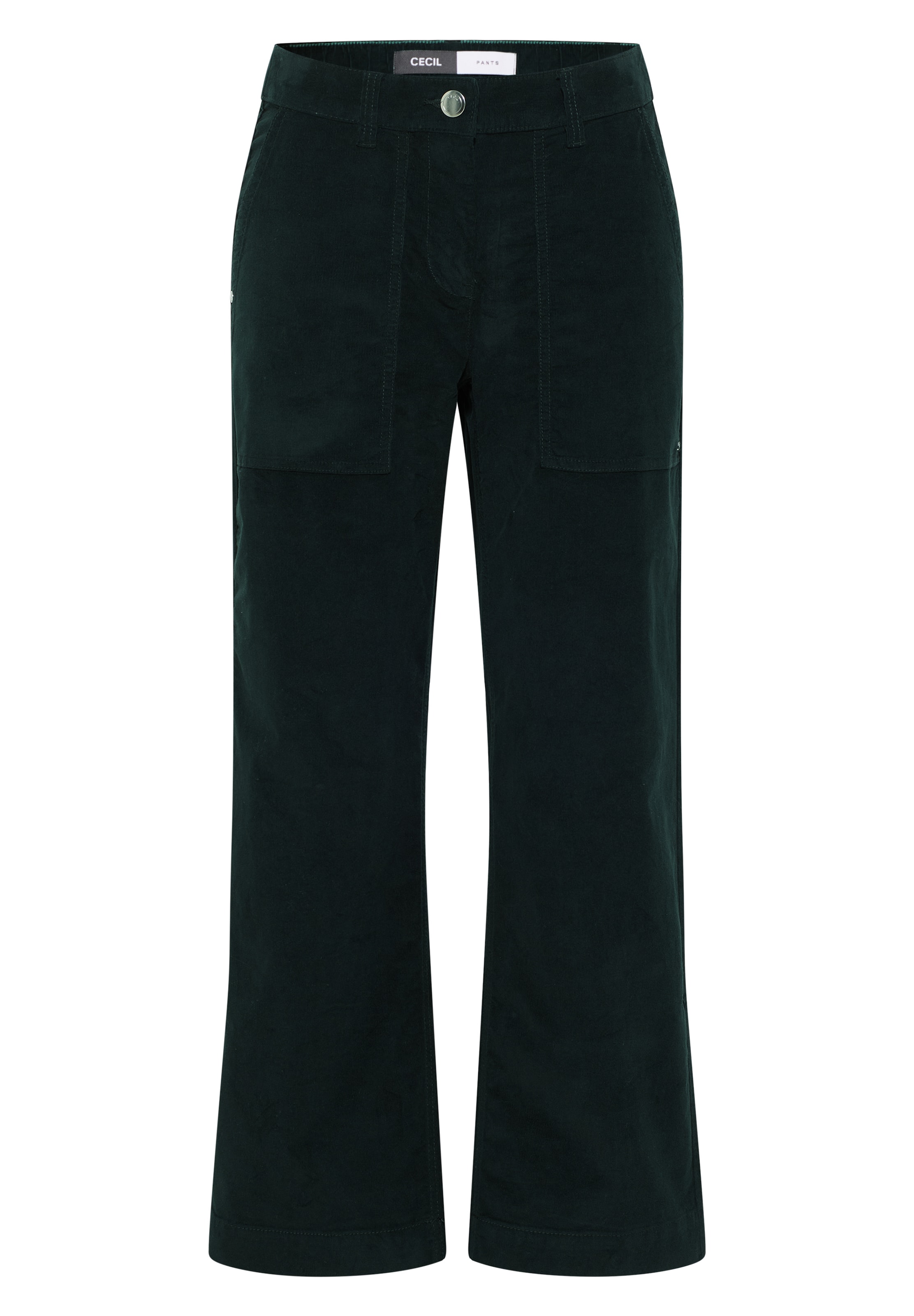 CECIL Trousers in Green: front