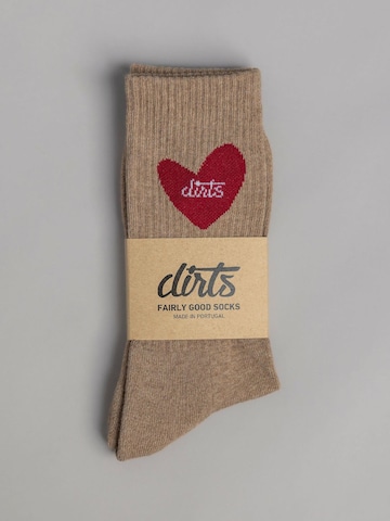 Dirts Socks 'Heart Socks 2.0' in Brown