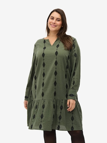 Zizzi Dress 'XAVA' in Green: front