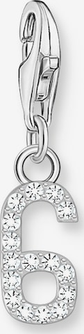 Thomas Sabo Anhänger 'Zahl 6' in Silber: Vorderseite