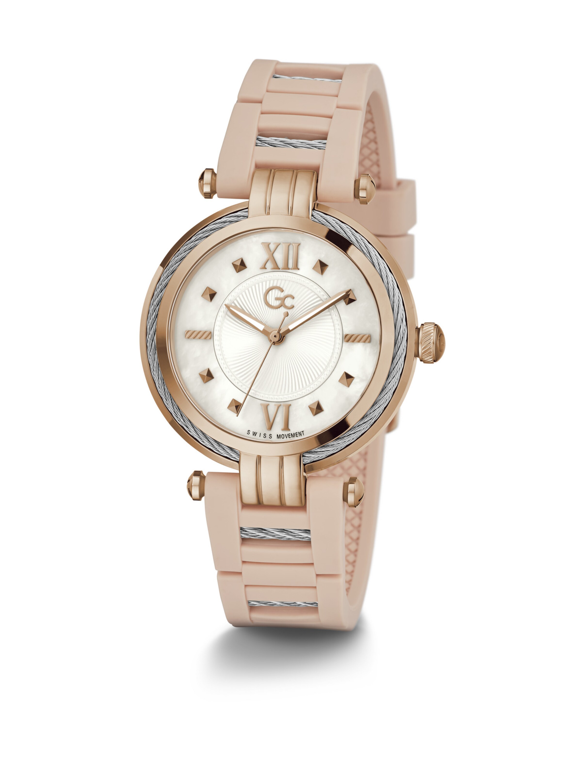 Gc Analog watch 'CableBijou' in Pink: front