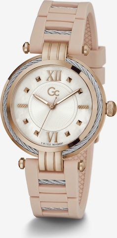 Gc Analoog horloge 'CableBijou' in Roze: voorkant