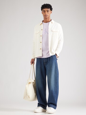 Calvin Klein Jeans Normální Tričko – fialová