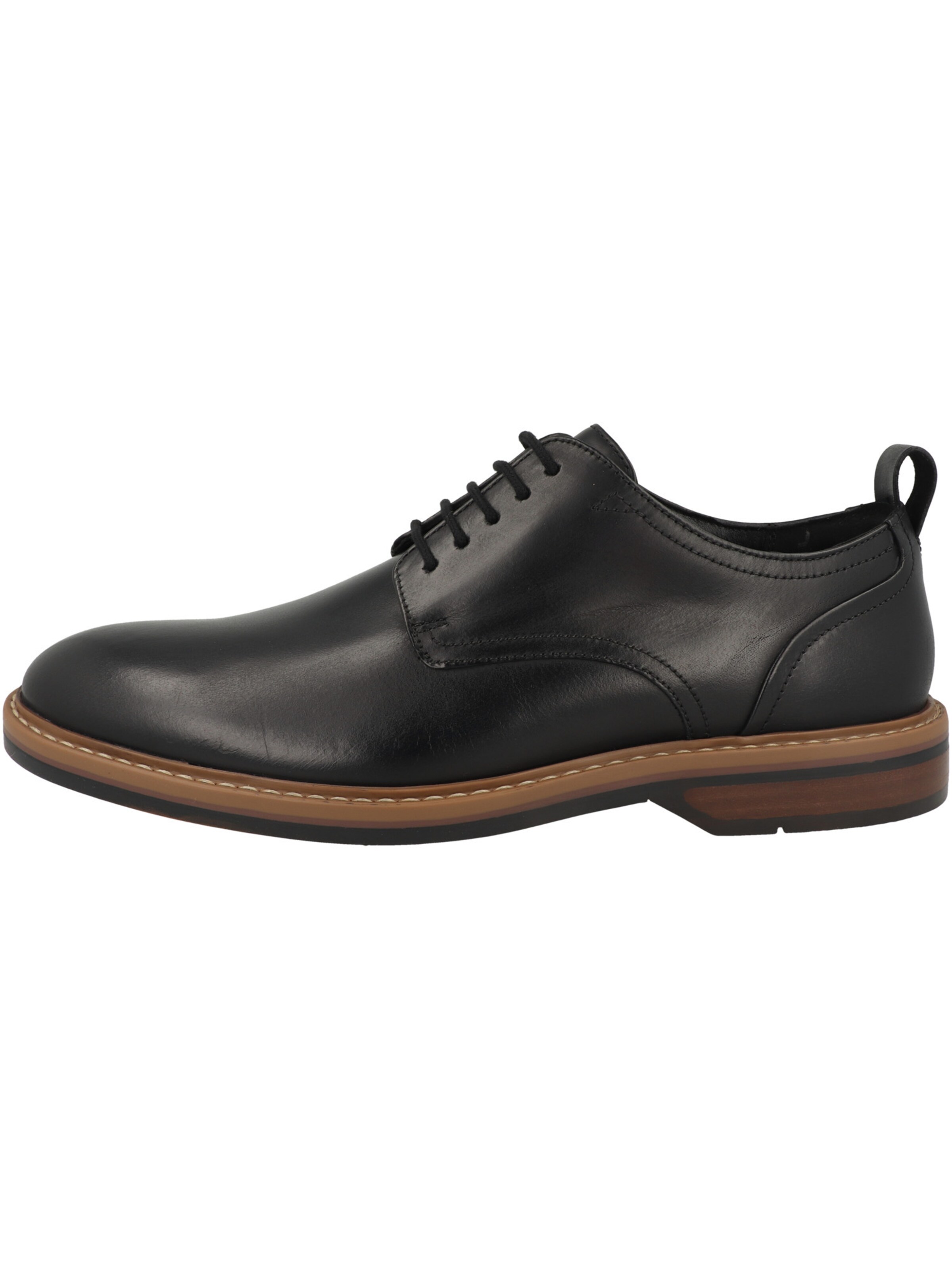 CLARKS Schnürschuh 'Aldwin' in Schwarz