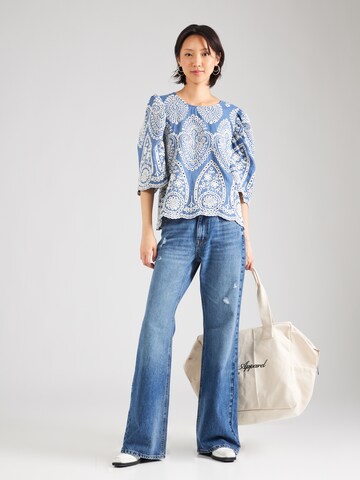 SISTERS POINT Bluse 'GILMA-T' in Blau