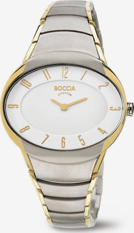 Boccia Titanium Analog Watch in Silver: front