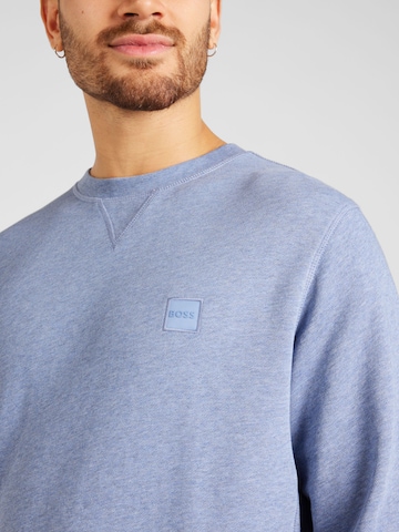 BOSS Sweatshirt 'Westart' in Blauw