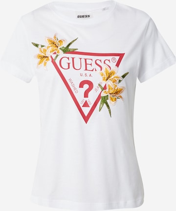 GUESS - Camisa 'ZOEY' em branco: frente