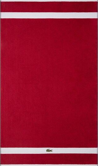 LACOSTE Badetuch in rot / weiß, Produktansicht