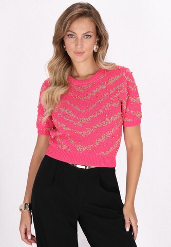 faina Trui in Roze: voorkant