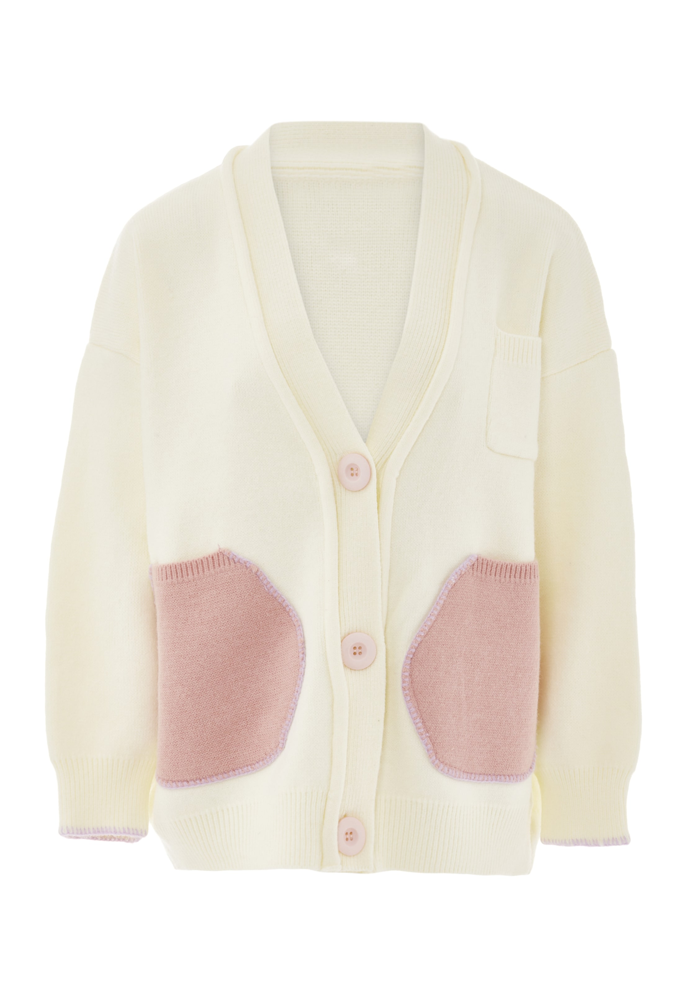 IMMY Knit cardigan in White: front