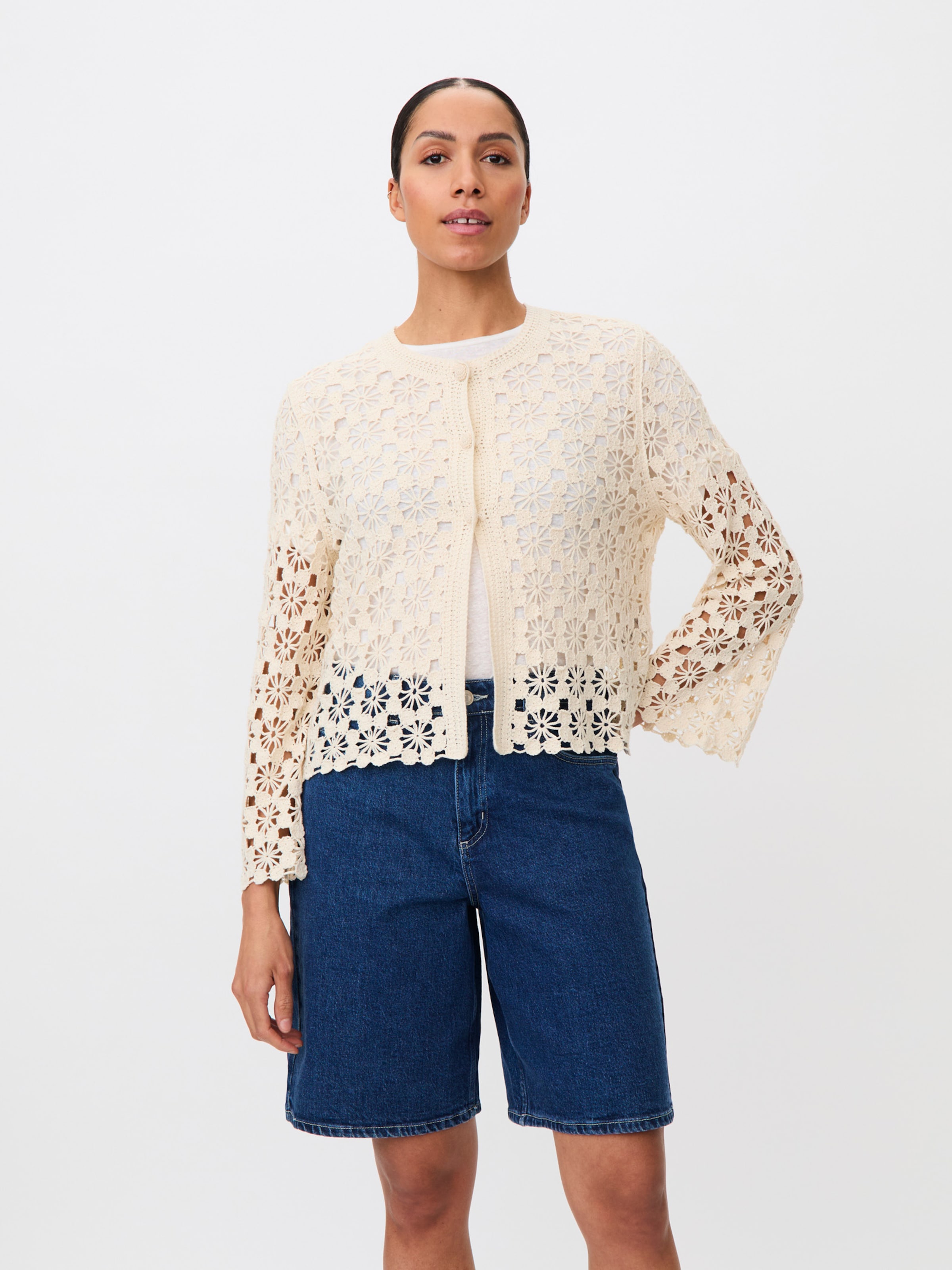 Pull-over 'MaLittalis' Masai en blanc : devant