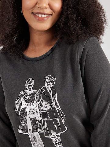 ONLY Carmakoma Sweatshirt in Grau