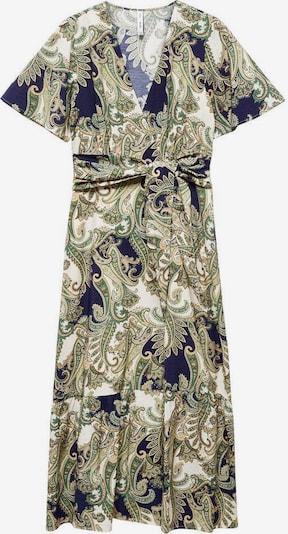 MANGO Sommerkleid in navy / khaki / weiß, Produktansicht