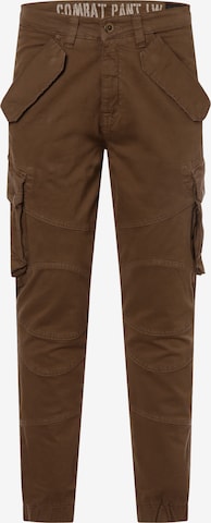 ALPHA INDUSTRIES Cargobroek 'Combat' in Bruin: voorkant