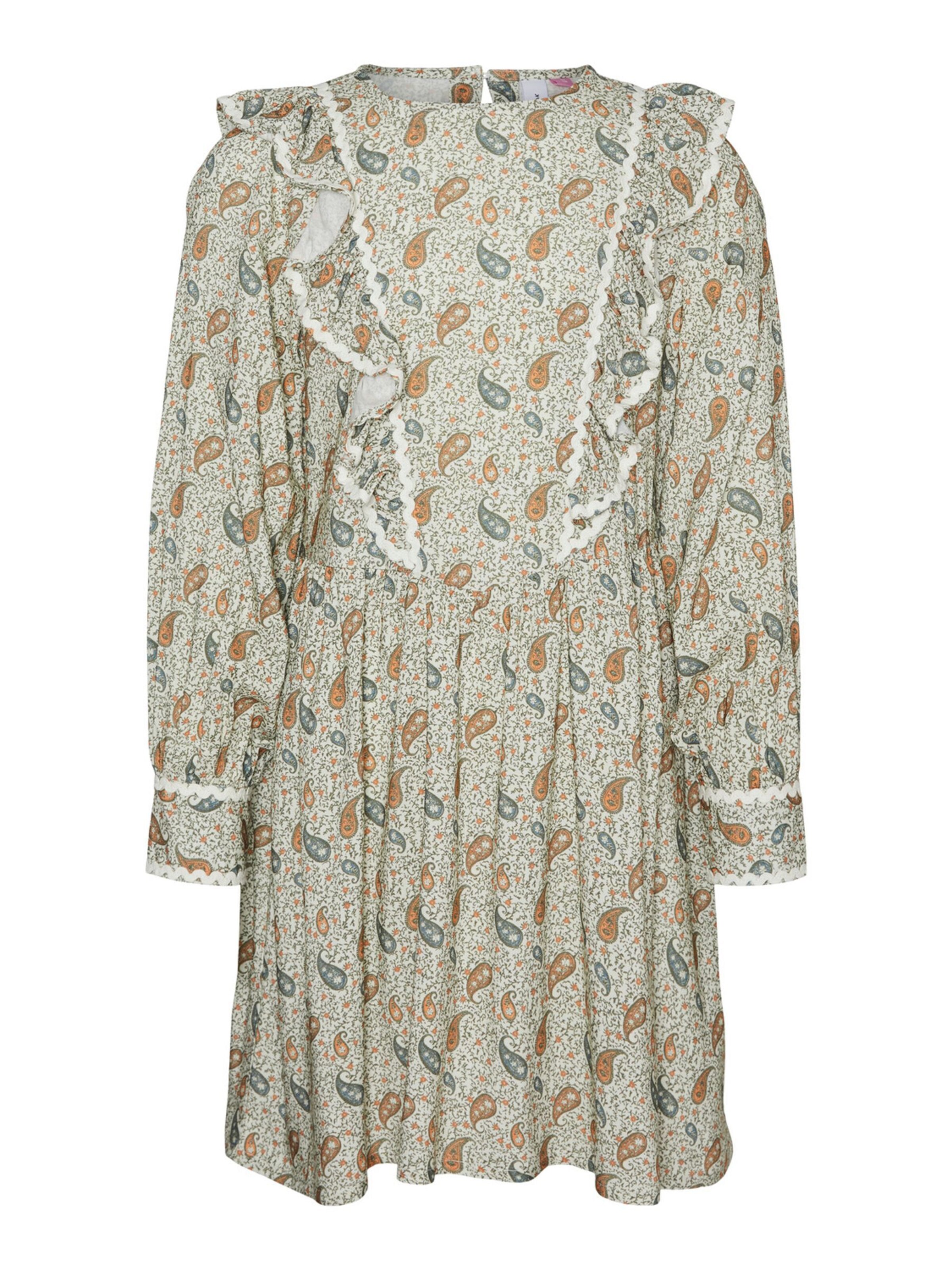 Robe Vero Moda Girl en beige : devant