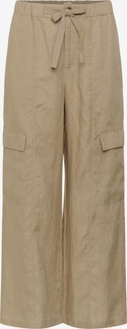 Part Two Wide leg Broek 'Atena' in Beige: voorkant