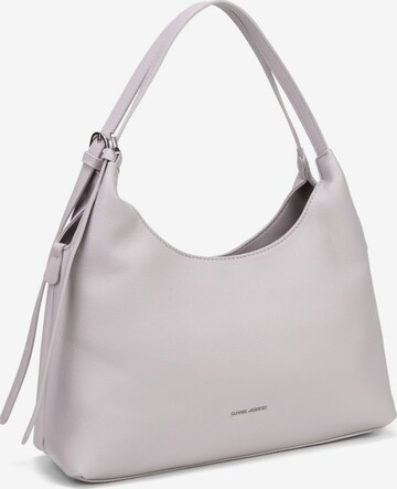 Borsa a spalla 'Borsa a Spalla Hobo David Jones Ecopelle Morbida Zip' di David Jones in lilla: frontale