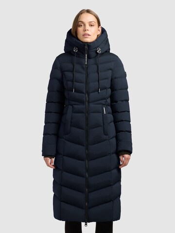 khujo Wintermantel 'Ingram5' in Blauw: voorkant