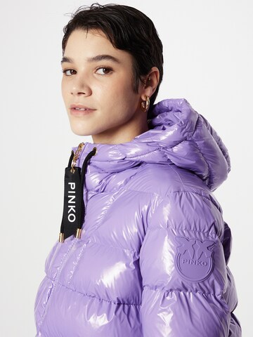 PINKO Winterjas 'ELEODORO CABAN' in Lila