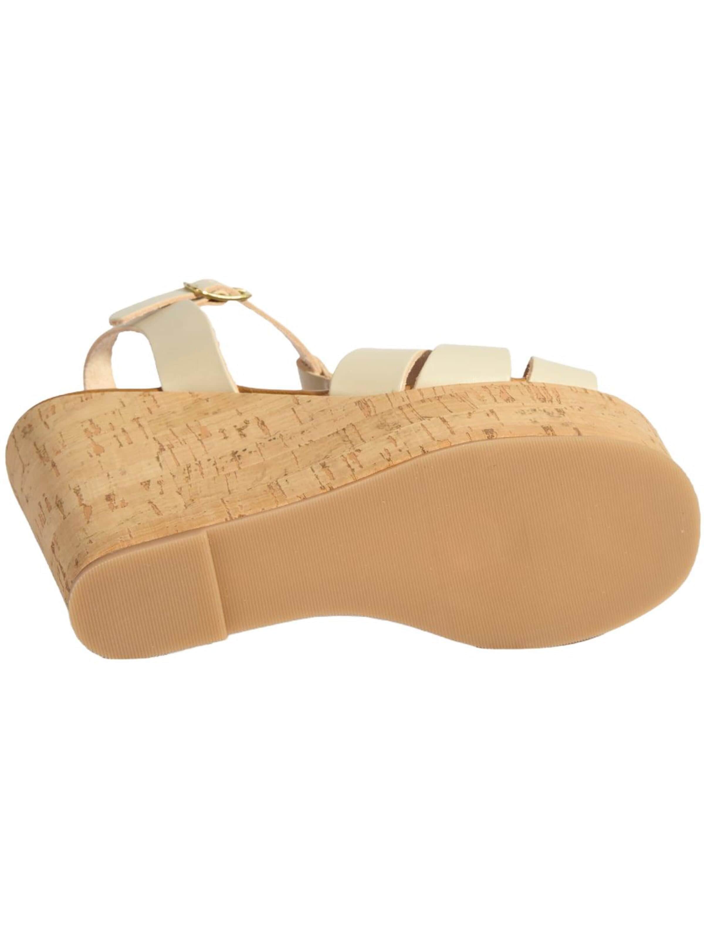 Desa Sandals 'Keilsandalen' in White
