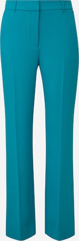 COMMA Flared Pleated Pants in Blue: front